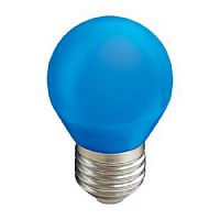 Лампа светодиодная Ecola Color G45 Шар Е27 220В 5Вт Синяя 45х77мм картинка 